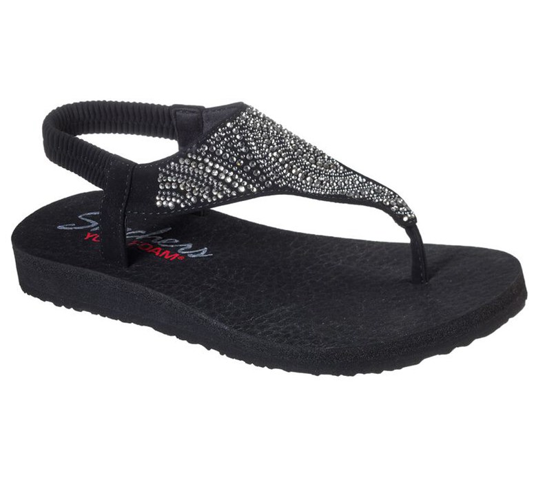 Skechers Meditation - New Moon - Womens Sandals Black [AU-QS8103]